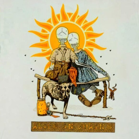 Alice In Chains 90s Band Graphic T-Shirt, Retro Rock Fan Tee Shirt 140 - Picture 2 of 5